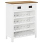 vidaXL Weinschrank 72x32x90 cm Eiche Massivholz vidaXL Weinschrank 72x32x90 cm Eiche Massivholz
