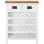 vidaXL Weinschrank 72x32x90 cm Eiche Massivholz vidaXL Weinschrank 72x32x90 cm Eiche Massivholz