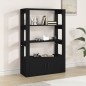 vidaXL Sideboard Schwarz 80x30x119,5 cm Holzwerkstoff vidaXL Sideboard Schwarz 80x30x119,5 cm Holzwerkstoff