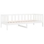 vidaXL Tagesbett Weiß 90x190 cm Massivholz Kiefer vidaXL Tagesbett Weiß 90x190 cm Massivholz Kiefer