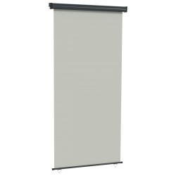 vidaXL Balkon-Seitenmarkise 122x250 cm Grau