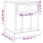 vidaXL Nachttische 2 Stk. Braun Eichen-Optik 43x36x50 cm vidaXL Nachttische 2 Stk. Braun Eichen-Optik 43x36x50 cm