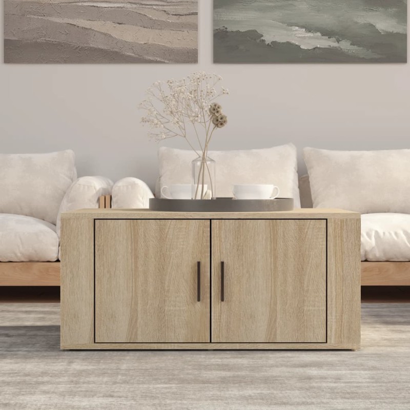 vidaXL Couchtisch Sonoma-Eiche 80x50x36 cm Holzwerkstoff vidaXL Couchtisch Sonoma-Eiche 80x50x36 cm Holzwerkstoff