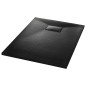 vidaXL Duschwanne SMC Schwarz 100×70 cm vidaXL Duschwanne SMC Schwarz 100×70 cm