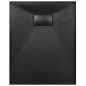 vidaXL Duschwanne SMC Schwarz 100×70 cm vidaXL Duschwanne SMC Schwarz 100×70 cm