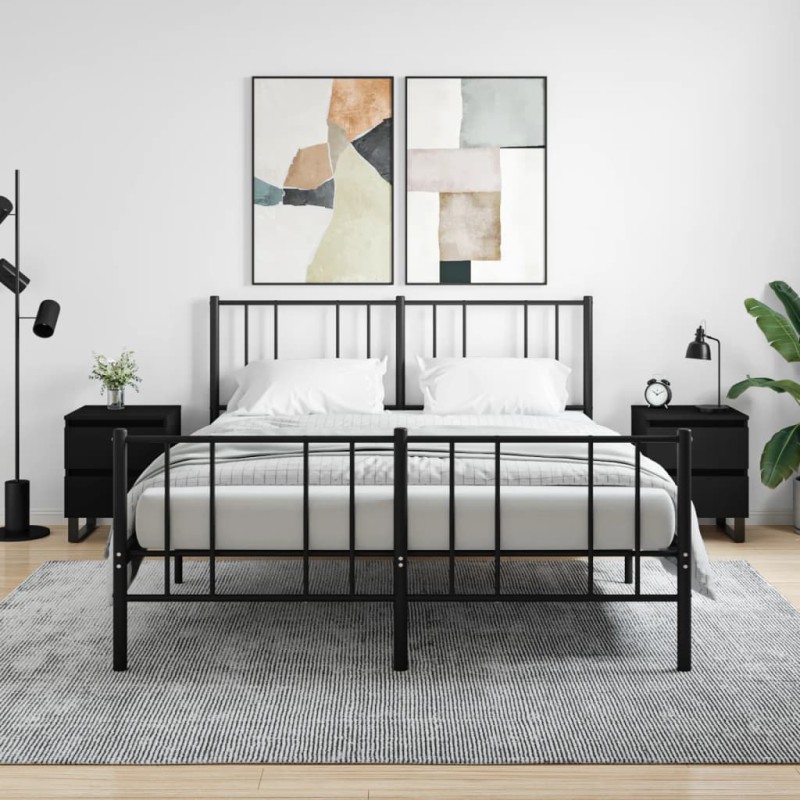 vidaXL Nachttische 2 Stk. Schwarz 40x35x50 cm Holzwerkstoff vidaXL Nachttische 2 Stk. Schwarz 40x35x50 cm Holzwerkstoff
