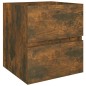 vidaXL Waschbeckenschrank Räuchereiche 41x38,5x45 cm Holzwerkstoff vidaXL Waschbeckenschrank Räuchereiche 41x38,5x45 cm Holzwerkstoff