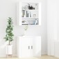 vidaXL Wandschrank Weiß 80x33x80 cm Holzwerkstoff vidaXL Wandschrank Weiß 80x33x80 cm Holzwerkstoff