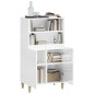vidaXL Highboard Hochglanz-Weiß 60x36x110 cm Holzwerkstoff vidaXL Highboard Hochglanz-Weiß 60x36x110 cm Holzwerkstoff