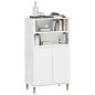 vidaXL Highboard Hochglanz-Weiß 60x36x110 cm Holzwerkstoff vidaXL Highboard Hochglanz-Weiß 60x36x110 cm Holzwerkstoff