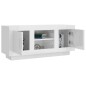 vidaXL TV-Schrank Hochglanz-Weiß 102x35x45 cm Holzwerkstoff vidaXL TV-Schrank Hochglanz-Weiß 102x35x45 cm Holzwerkstoff
