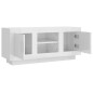 vidaXL TV-Schrank Hochglanz-Weiß 102x35x45 cm Holzwerkstoff vidaXL TV-Schrank Hochglanz-Weiß 102x35x45 cm Holzwerkstoff