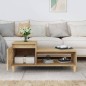 vidaXL Couchtisch Sonoma-Eiche 100x50x45 cm Holzwerkstoff vidaXL Couchtisch Sonoma-Eiche 100x50x45 cm Holzwerkstoff