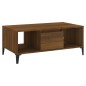 vidaXL Couchtisch Braun Eichen-Optik 90x50x36,5 cm Holzwerkstoff vidaXL Couchtisch Braun Eichen-Optik 90x50x36,5 cm Holzwerkstoff