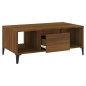 vidaXL Couchtisch Braun Eichen-Optik 90x50x36,5 cm Holzwerkstoff vidaXL Couchtisch Braun Eichen-Optik 90x50x36,5 cm Holzwerkstoff