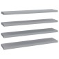 vidaXL Schwebende Wandregale 4 Stk. Grau 120x23,5x3,8 cm MDF vidaXL Schwebende Wandregale 4 Stk. Grau 120x23,5x3,8 cm MDF
