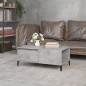 vidaXL Couchtisch Betongrau 90x50x36,5 cm Holzwerkstoff vidaXL Couchtisch Betongrau 90x50x36,5 cm Holzwerkstoff