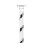 vidaXL Bootsseil Geflochten Weiß 4 mmx50 m Polyester vidaXL Bootsseil Geflochten Weiß 4 mmx50 m Polyester