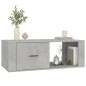 vidaXL Couchtisch Betongrau 100x50,5x35 cm Holzwerkstoff vidaXL Couchtisch Betongrau 100x50,5x35 cm Holzwerkstoff