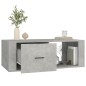 vidaXL Couchtisch Betongrau 100x50,5x35 cm Holzwerkstoff vidaXL Couchtisch Betongrau 100x50,5x35 cm Holzwerkstoff
