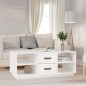 vidaXL Couchtisch Weiß 100x50x41 cm Massivholz Kiefer vidaXL Couchtisch Weiß 100x50x41 cm Massivholz Kiefer