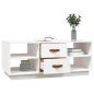 vidaXL Couchtisch Weiß 100x50x41 cm Massivholz Kiefer vidaXL Couchtisch Weiß 100x50x41 cm Massivholz Kiefer