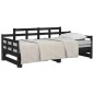 vidaXL Tagesbett Ausziehbar Schwarz Massivholz Kiefer 2x(90x200) cm vidaXL Tagesbett Ausziehbar Schwarz Massivholz Kiefer 2x(90x200) cm