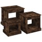 vidaXL Satztische 3 Stk. Räuchereiche Holzwerkstoff vidaXL Satztische 3 Stk. Räuchereiche Holzwerkstoff