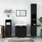 vidaXL Badschrank Schwarz 58x33x60 cm Holzwerkstoff vidaXL Badschrank Schwarz 58x33x60 cm Holzwerkstoff