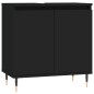 vidaXL Badschrank Schwarz 58x33x60 cm Holzwerkstoff vidaXL Badschrank Schwarz 58x33x60 cm Holzwerkstoff