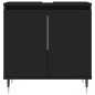 vidaXL Badschrank Schwarz 58x33x60 cm Holzwerkstoff vidaXL Badschrank Schwarz 58x33x60 cm Holzwerkstoff
