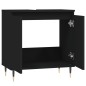 vidaXL Badschrank Schwarz 58x33x60 cm Holzwerkstoff vidaXL Badschrank Schwarz 58x33x60 cm Holzwerkstoff