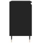 vidaXL Badschrank Schwarz 58x33x60 cm Holzwerkstoff vidaXL Badschrank Schwarz 58x33x60 cm Holzwerkstoff