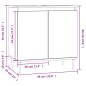vidaXL Badschrank Schwarz 58x33x60 cm Holzwerkstoff vidaXL Badschrank Schwarz 58x33x60 cm Holzwerkstoff