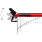 Massagetisch Klappbar 2 Zonen Aluminium Schwarz und Rot Massagetisch Klappbar 2 Zonen Aluminium Schwarz und Rot