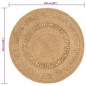 vidaXL Teppich Jute Handgeflochten 150 cm Rund vidaXL Teppich Jute Handgeflochten 150 cm Rund