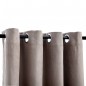 vidaXL Verdunkelungsvorhänge mit Metallösen 2 Stk. Taupe 140x225 cm vidaXL Verdunkelungsvorhänge mit Metallösen 2 Stk. Taupe 140x225 cm