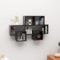 vidaXL Wandregal Autoform Hochglanz-Schwarz 82x15x51cm Holzwerkstoff vidaXL Wandregal Autoform Hochglanz-Schwarz 82x15x51cm Holzwerkstoff