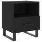 vidaXL Nachttische 2 Stk. Schwarz 40x35x47,5 cm Holzwerkstoff vidaXL Nachttische 2 Stk. Schwarz 40x35x47,5 cm Holzwerkstoff