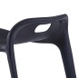vidaXL Stapelbare Hocker 4 Stk. Schwarz Kunststoff vidaXL Stapelbare Hocker 4 Stk. Schwarz Kunststoff