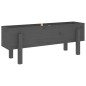 vidaXL Hochbeet Grau 101x30x38 cm Massivholz Kiefer vidaXL Hochbeet Grau 101x30x38 cm Massivholz Kiefer