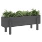 vidaXL Hochbeet Grau 101x30x38 cm Massivholz Kiefer vidaXL Hochbeet Grau 101x30x38 cm Massivholz Kiefer