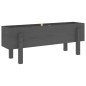 vidaXL Hochbeet Grau 101x30x38 cm Massivholz Kiefer vidaXL Hochbeet Grau 101x30x38 cm Massivholz Kiefer