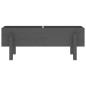 vidaXL Hochbeet Grau 101x30x38 cm Massivholz Kiefer vidaXL Hochbeet Grau 101x30x38 cm Massivholz Kiefer
