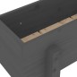 vidaXL Hochbeet Grau 101x30x38 cm Massivholz Kiefer vidaXL Hochbeet Grau 101x30x38 cm Massivholz Kiefer