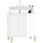 vidaXL Waschbeckenunterschrank Hochglanz-Weiß 58x33x60cm Holzwerkstoff vidaXL Waschbeckenunterschrank Hochglanz-Weiß 58x33x60cm Holzwerkstoff