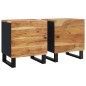 vidaXL Nachttische 2 Stk. 40x33x46 cm Massivholz Akazie vidaXL Nachttische 2 Stk. 40x33x46 cm Massivholz Akazie