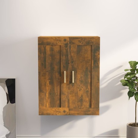vidaXL Wandschrank Räuchereiche 69,5x32,5x90 cm Holzwerkstoff
