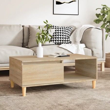 vidaXL Couchtisch Sonoma-Eiche 90x50x36,5 cm Holzwerkstoff