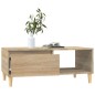 vidaXL Couchtisch Sonoma-Eiche 90x50x36,5 cm Holzwerkstoff vidaXL Couchtisch Sonoma-Eiche 90x50x36,5 cm Holzwerkstoff